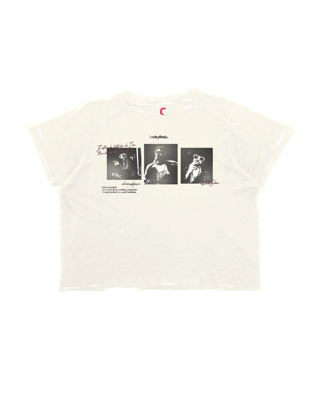 Kurt Cobain Distressed Graphic Tee |  hits at waist