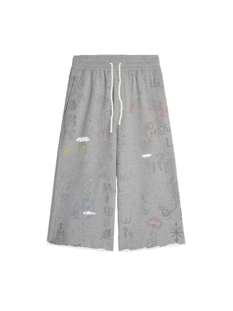 Above the Stars Graffiti Shorts